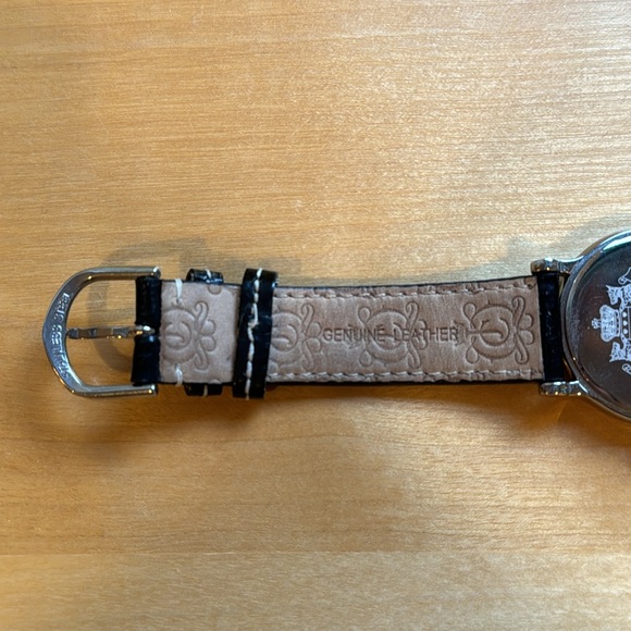💖🖤Juicy couture leather & stainless steel black watch, pink face! Like new! - Picture 7 of 11